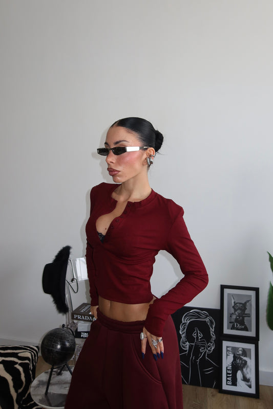 Maglia BENNET bordeaux