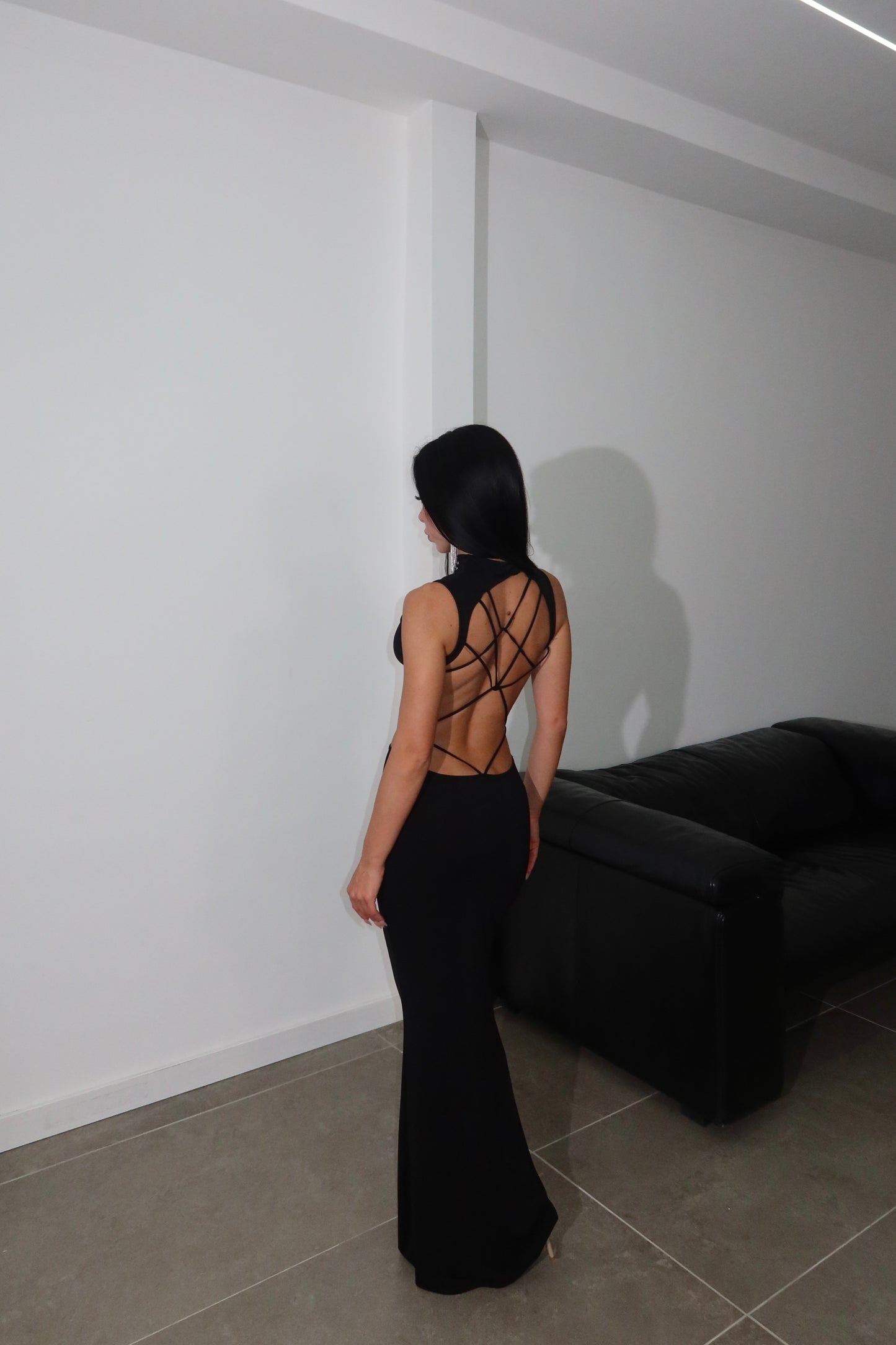 LongDress INTRECCIO nero