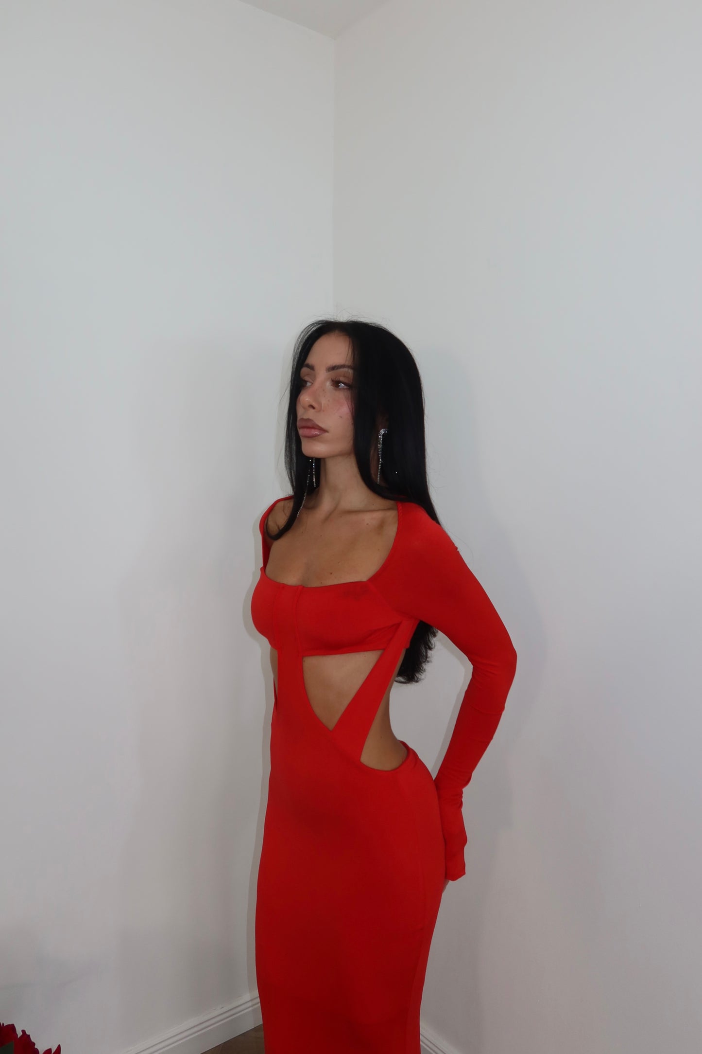 LongDress MELODY rosso