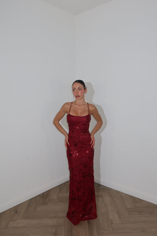 LongDress DULCE bordeaux