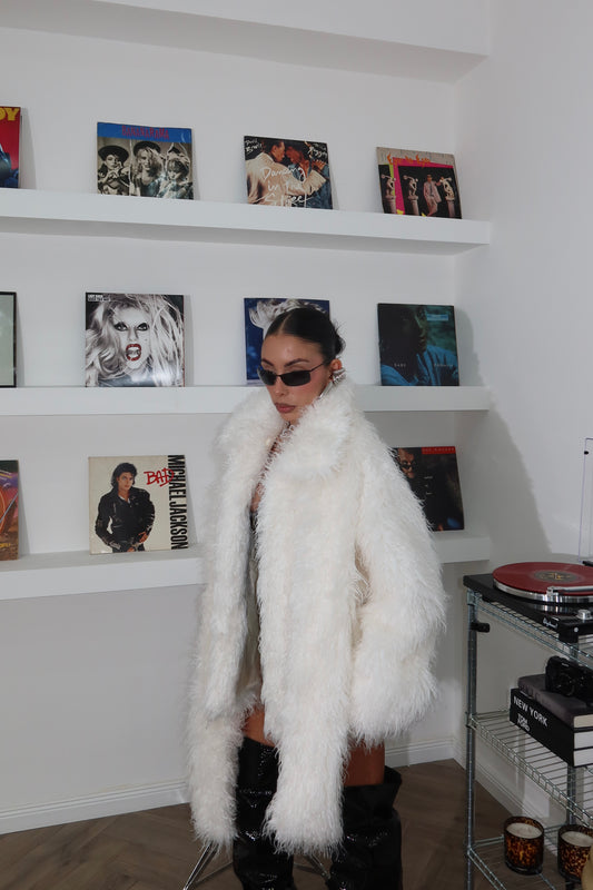 White NORELAND faux fur