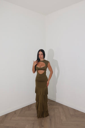 LongDress LLAMAME verde