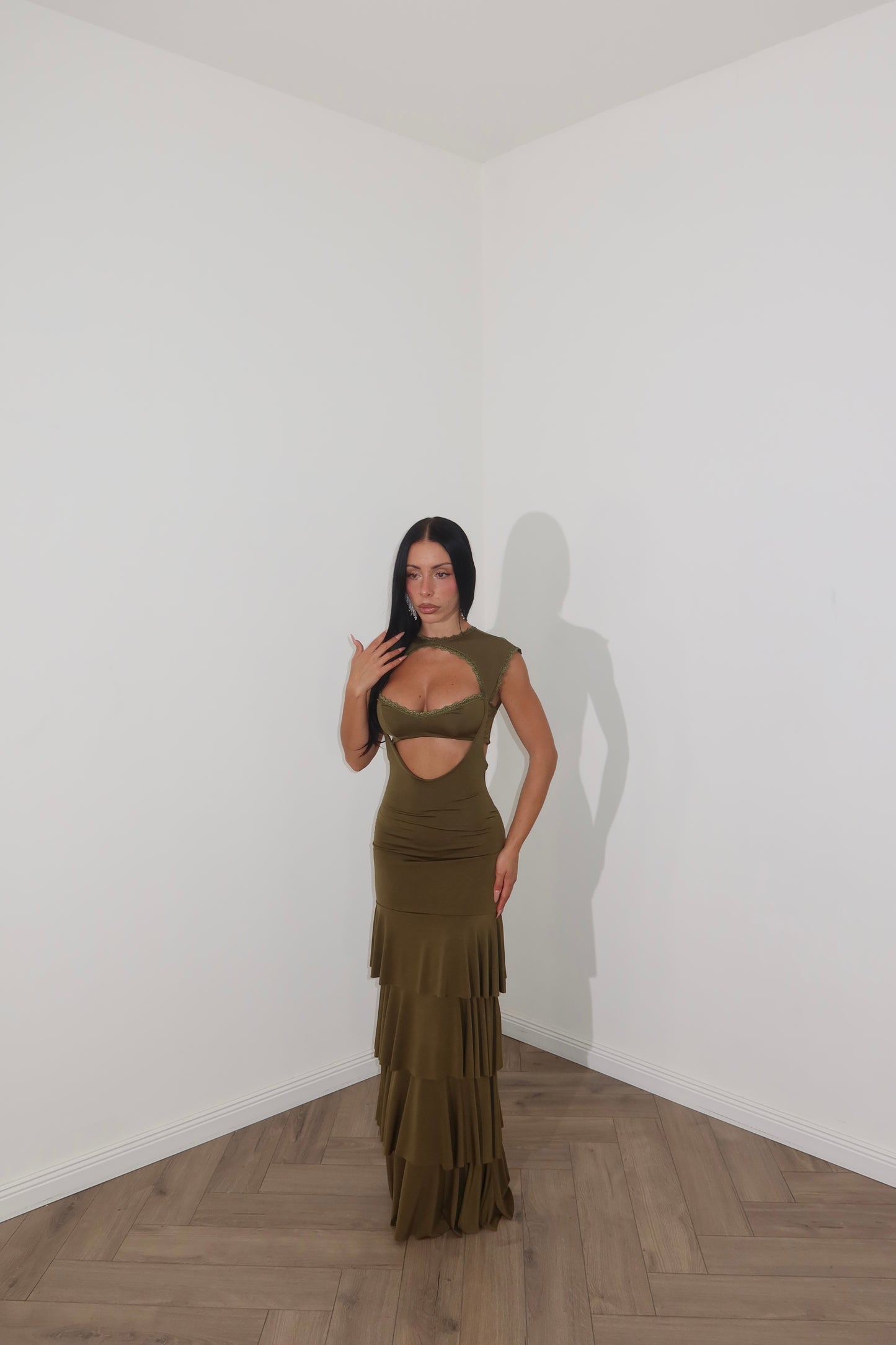 LongDress LLAMAME verde