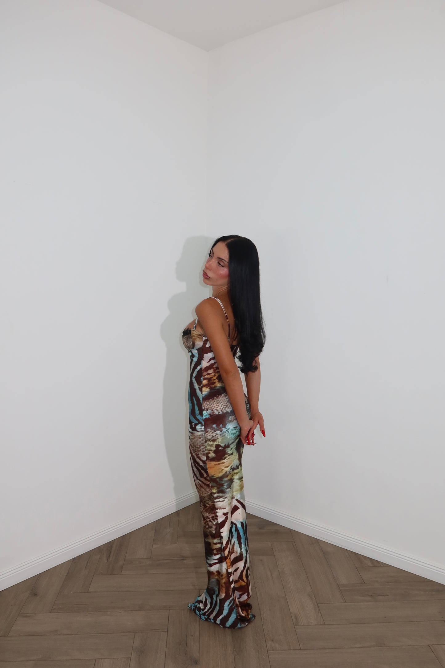 LongDress ACQUAMARINE animalier