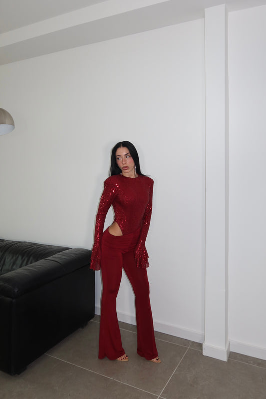 Jump PAM PAILLETTES bordeaux