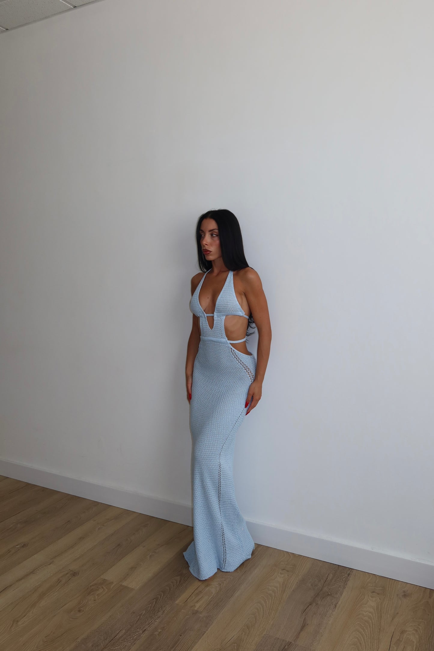 LongDress KITTY celeste
