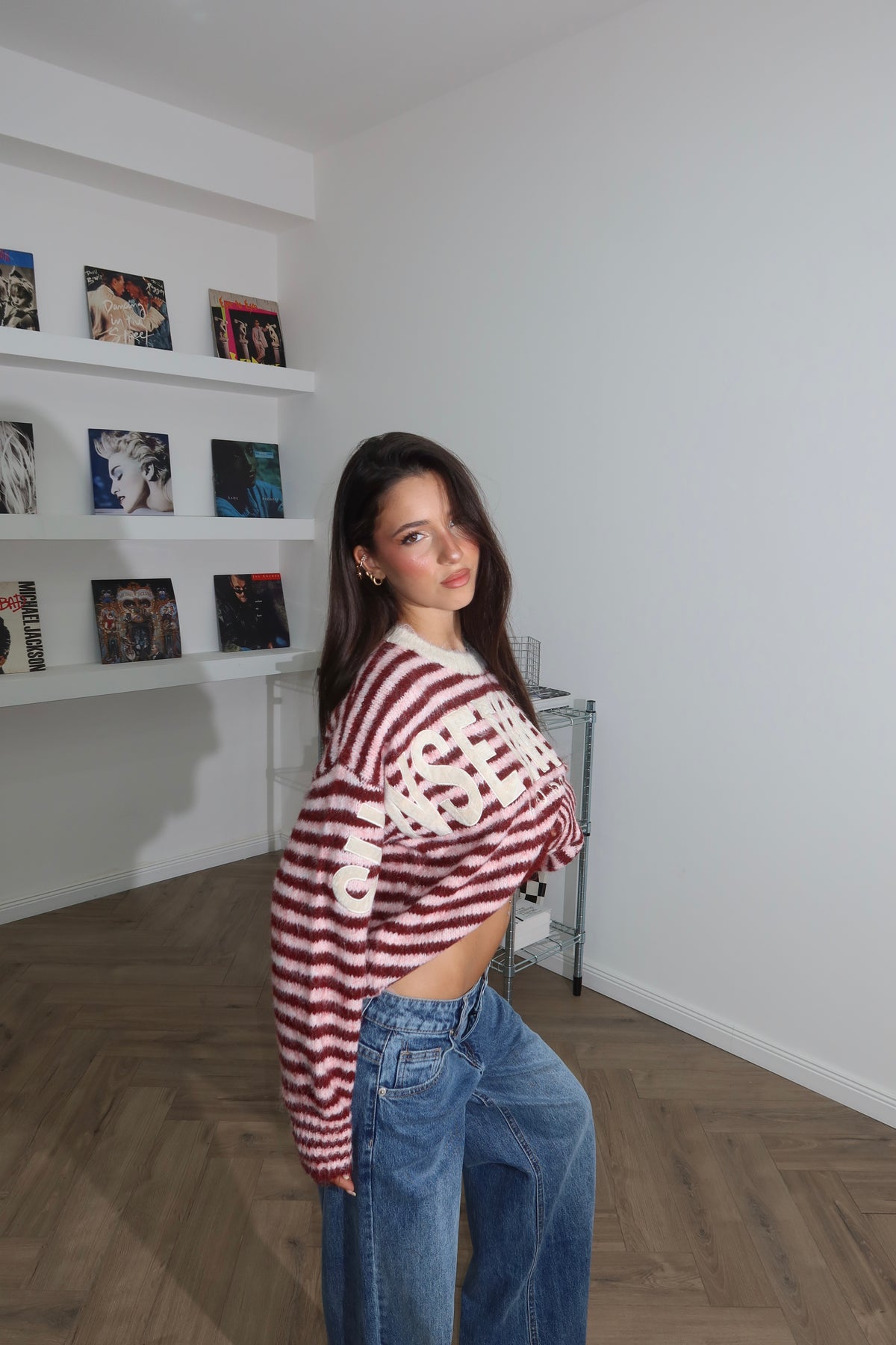 Maglione SUNSET MOMENT rosa/bordeaux