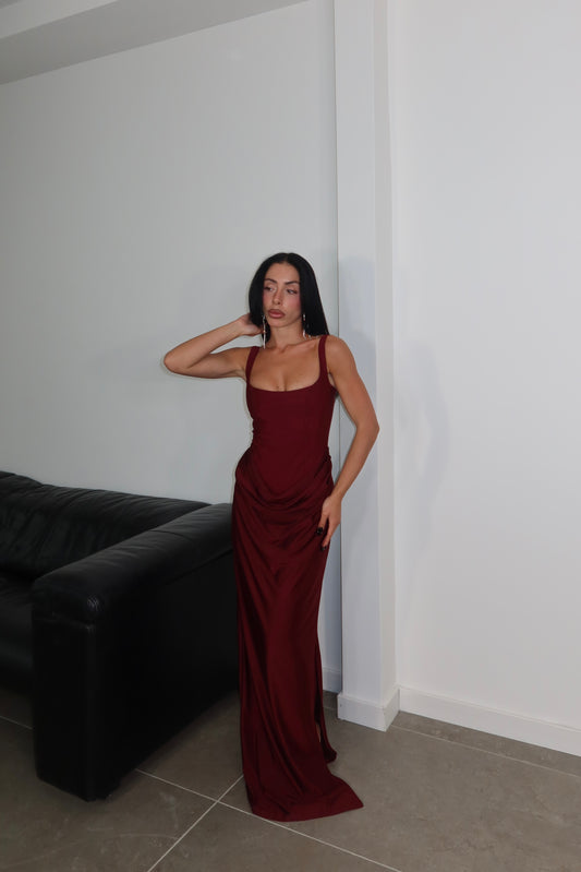 LongDress VIVIENNE wine