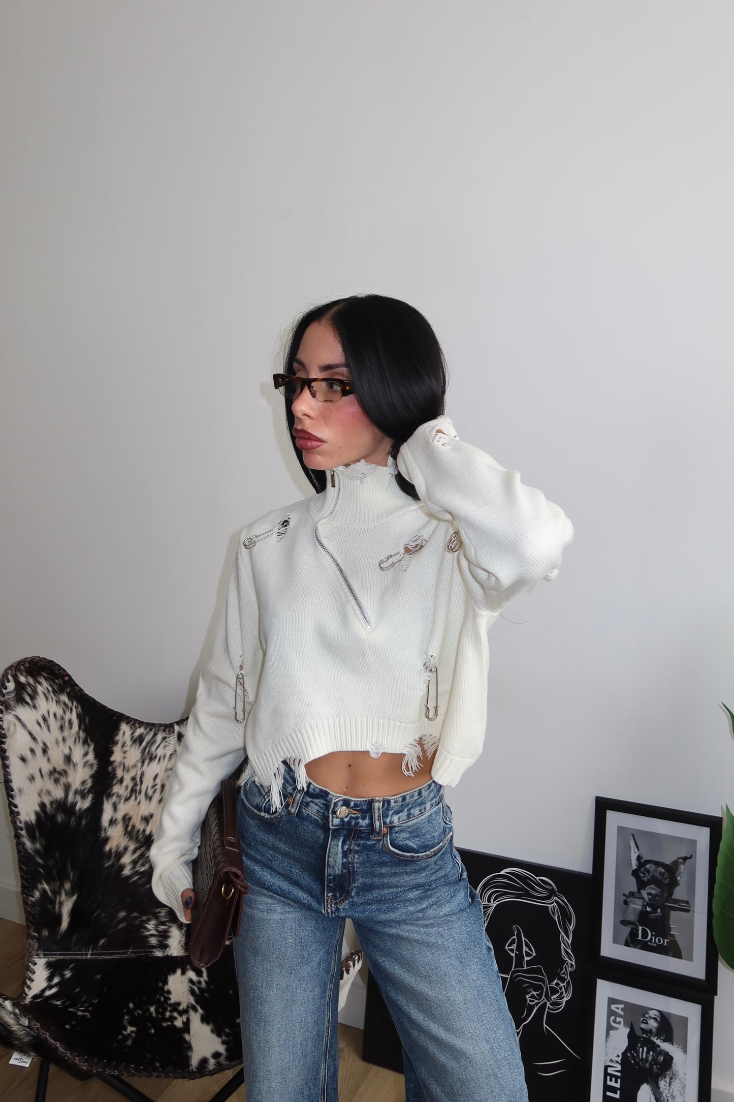 Maglione SPILL bianco