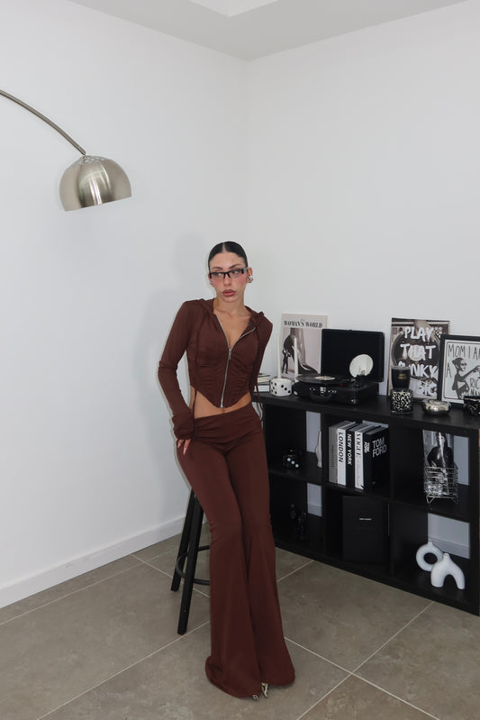 Cordset CON BUSTINO choco