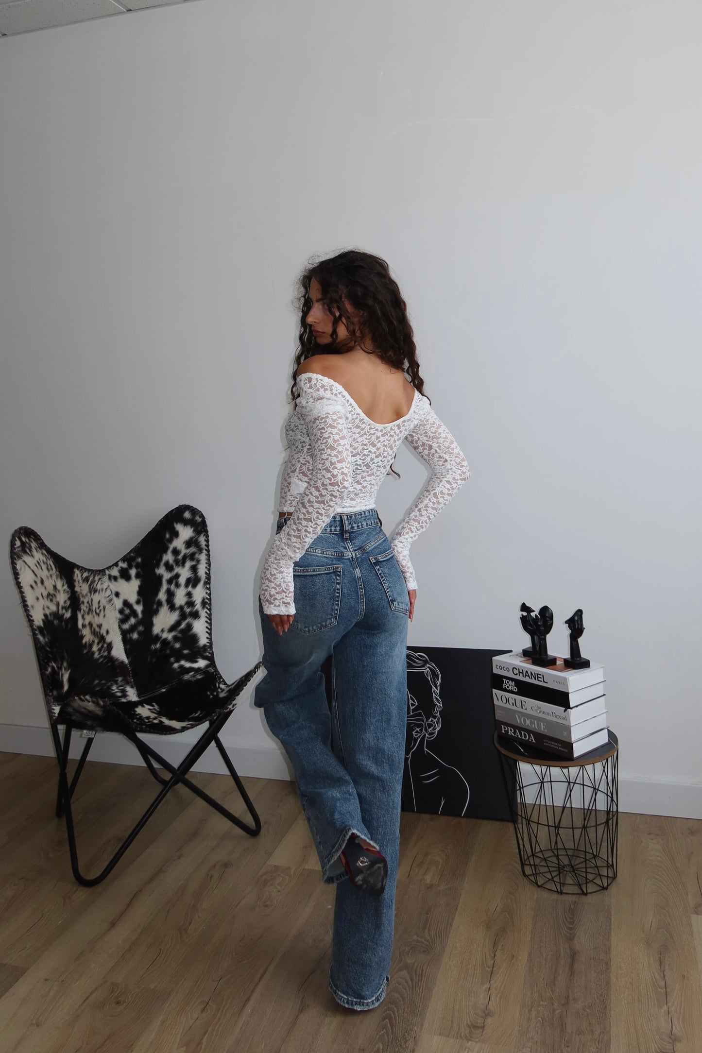 Maglia LOVELY FLOWER bianca