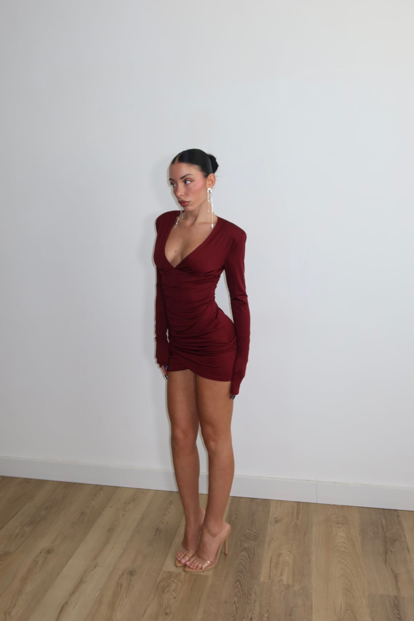 MiniDress VICKY bordeaux
