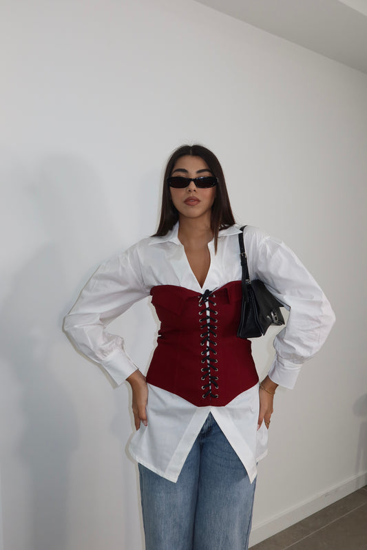 Camicia FROZEN bordeaux