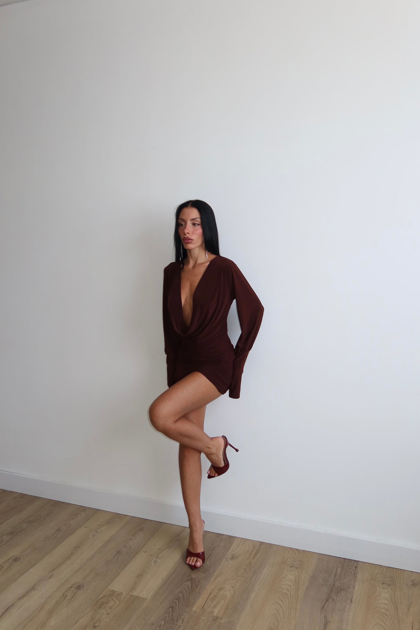 MiniDress JACKIE choco