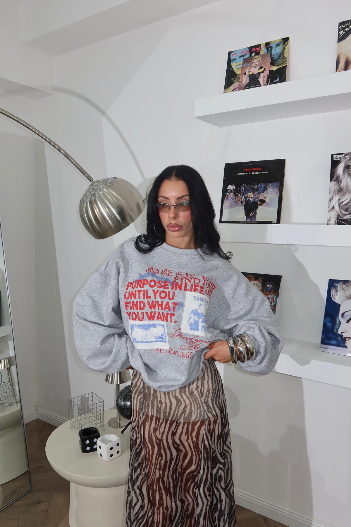 Grey HAVE FUN sweatshirt
