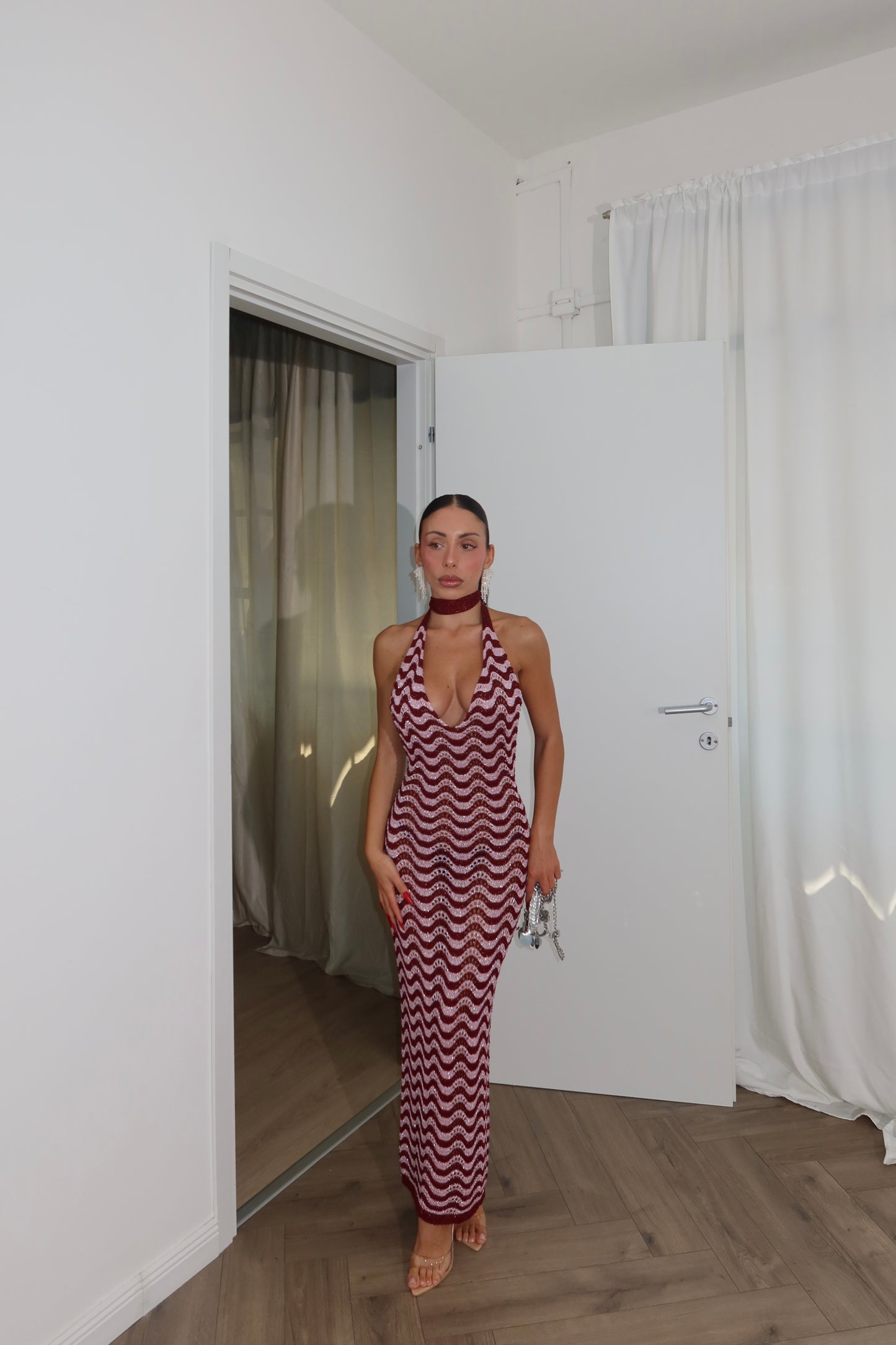 LongDress MANDY wine/rosa