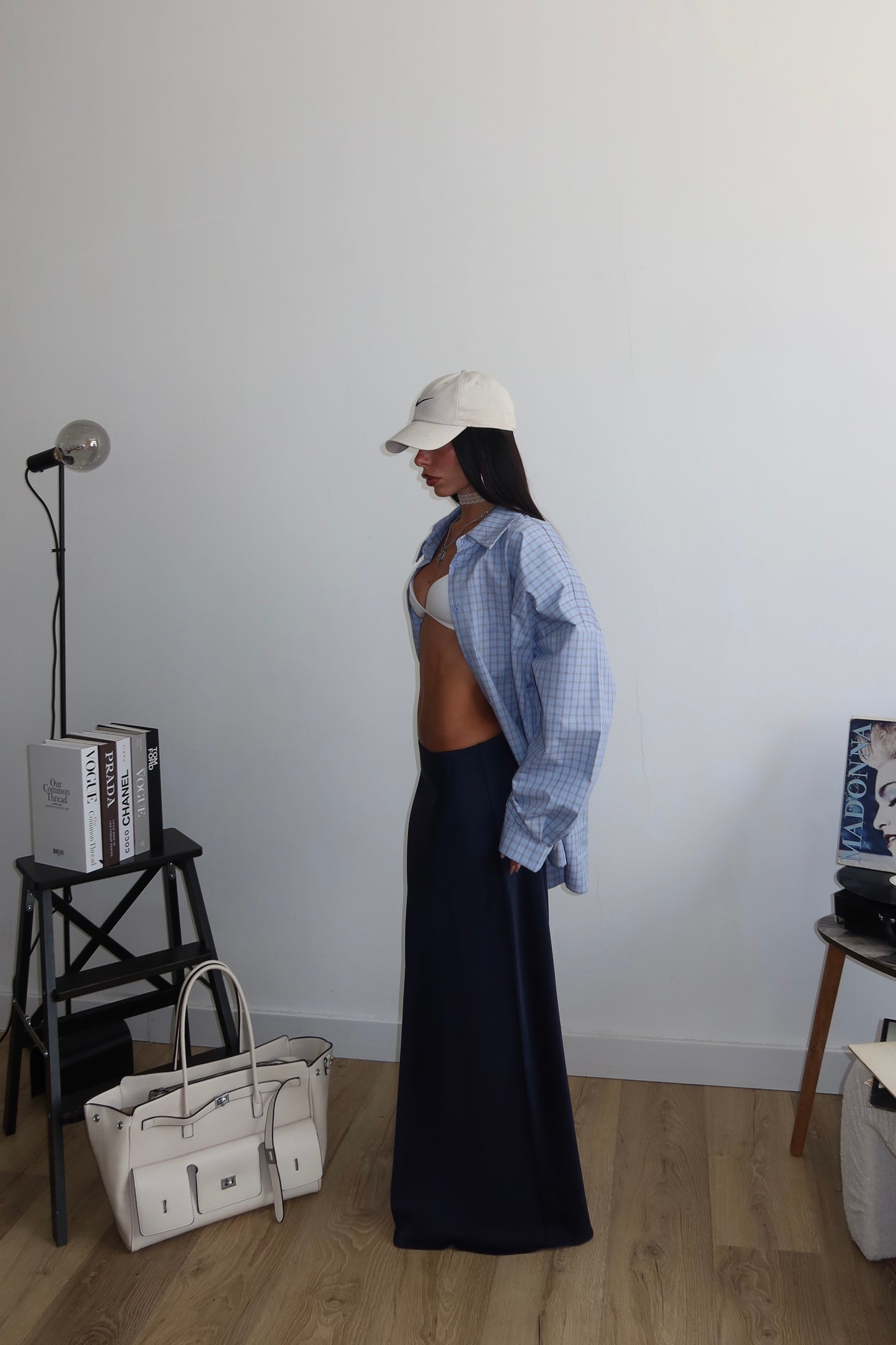 Longuette IN RASO blu