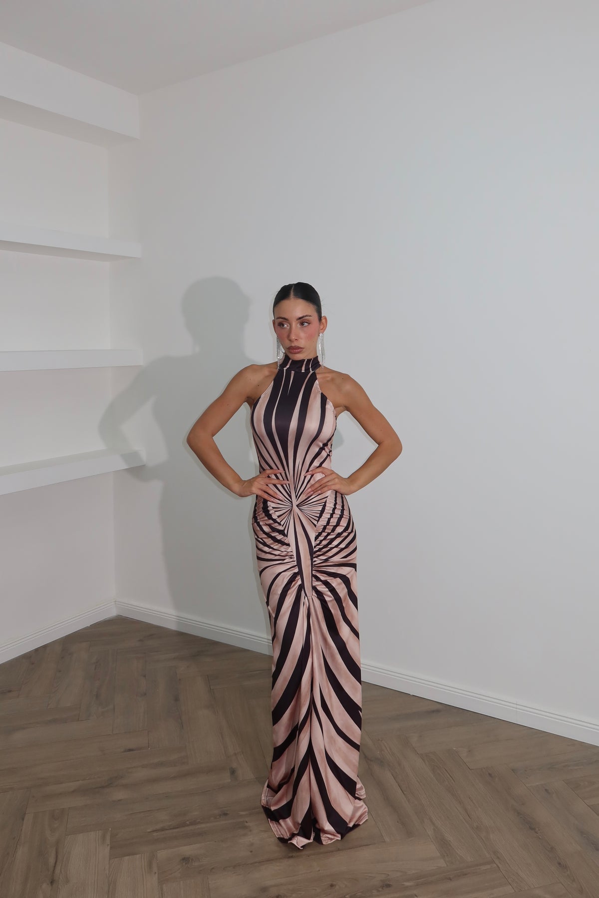 Longdress GIRLBOSS pink/black