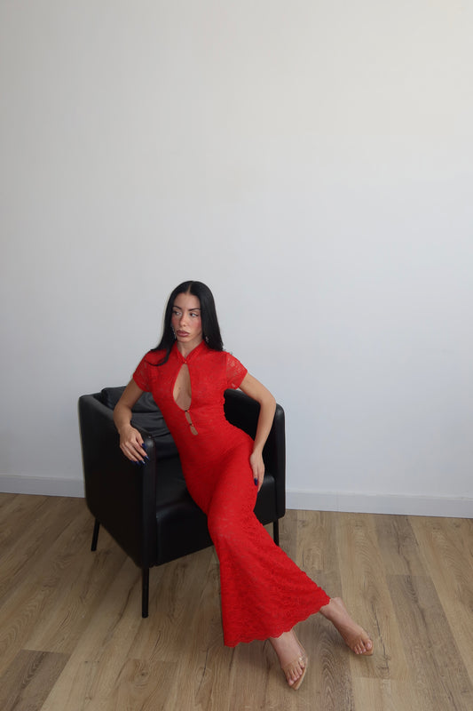 LongDress OSAKA rosso