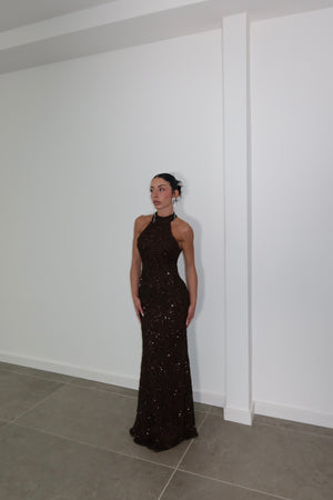 LongDress YZMA choco