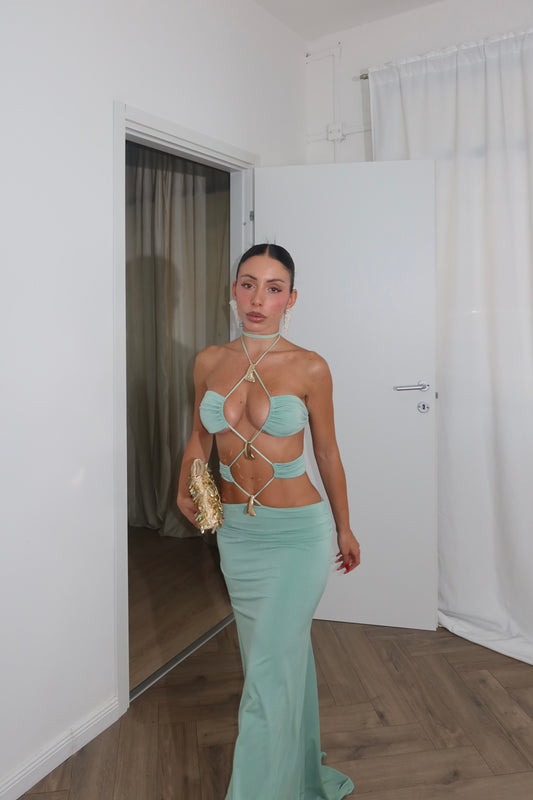 LongDress VENICE verde acqua