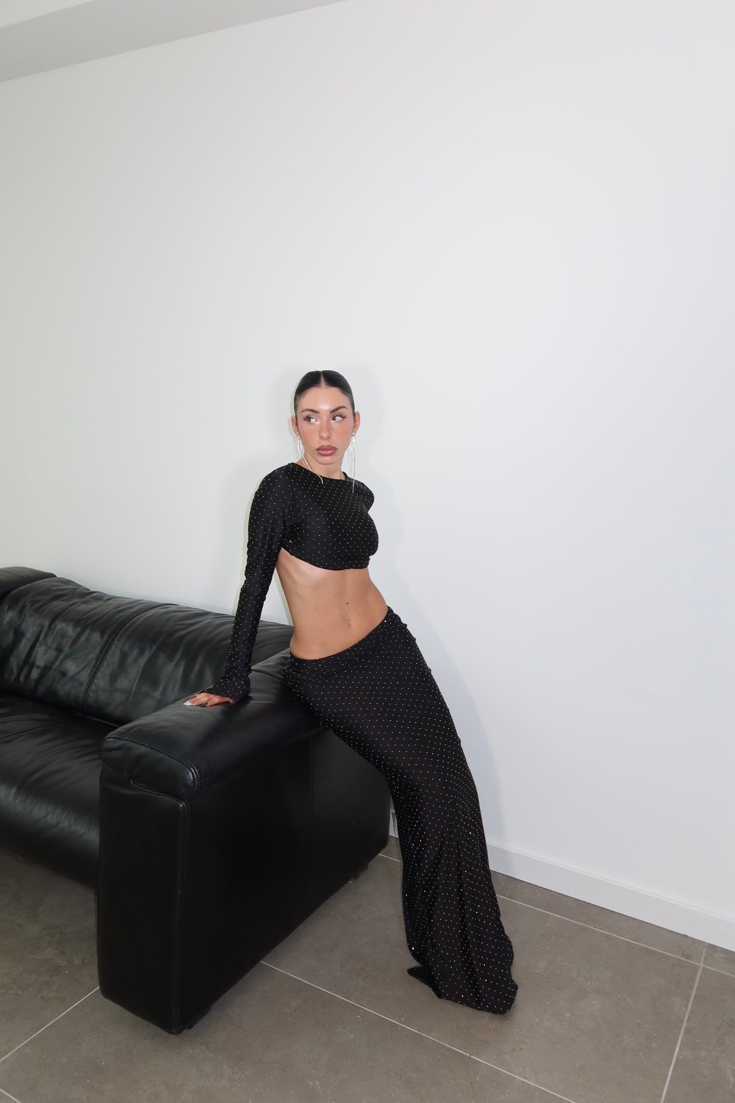 LongDress SHINE ON ME nero