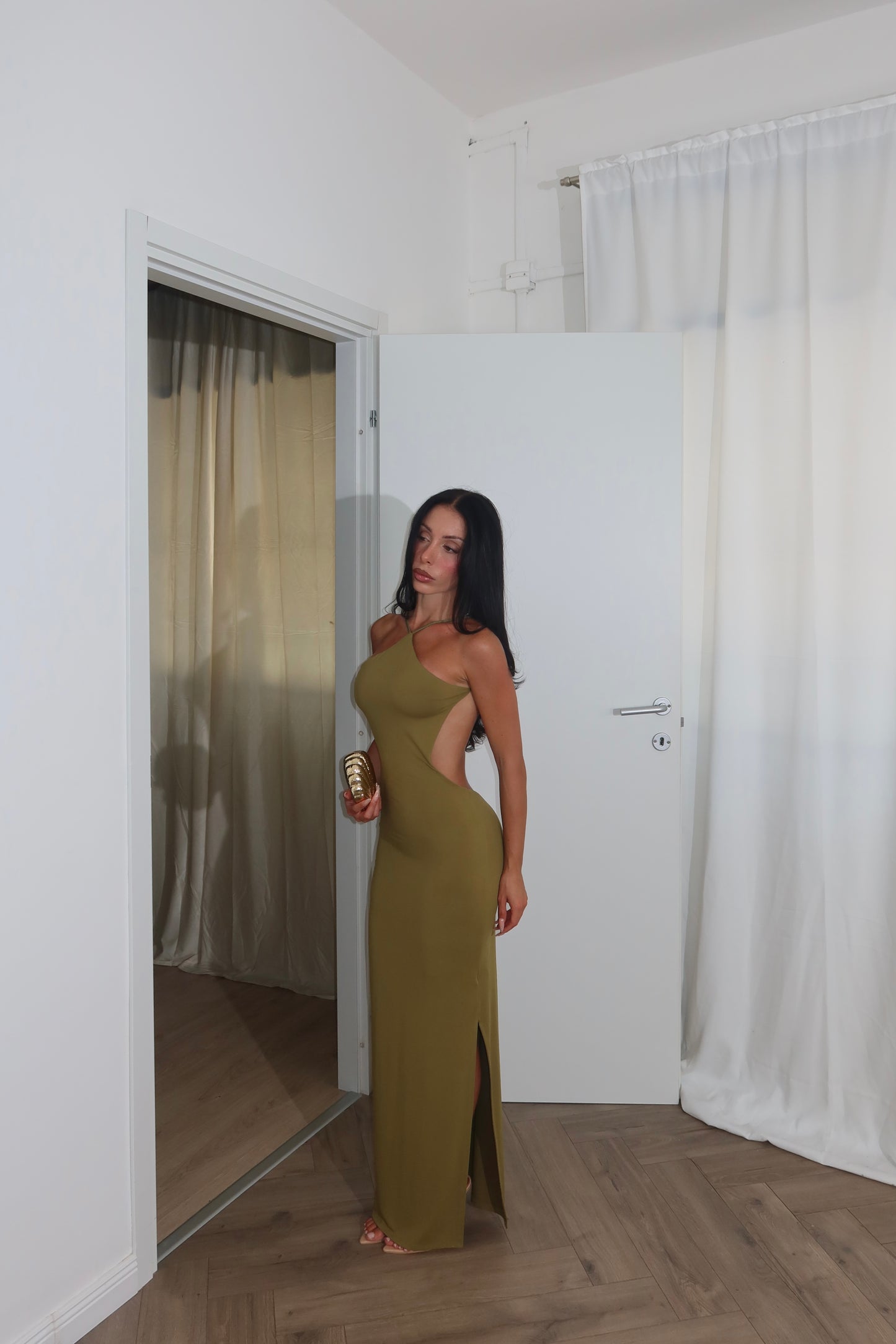 Longdress DIVINITA' verde militare