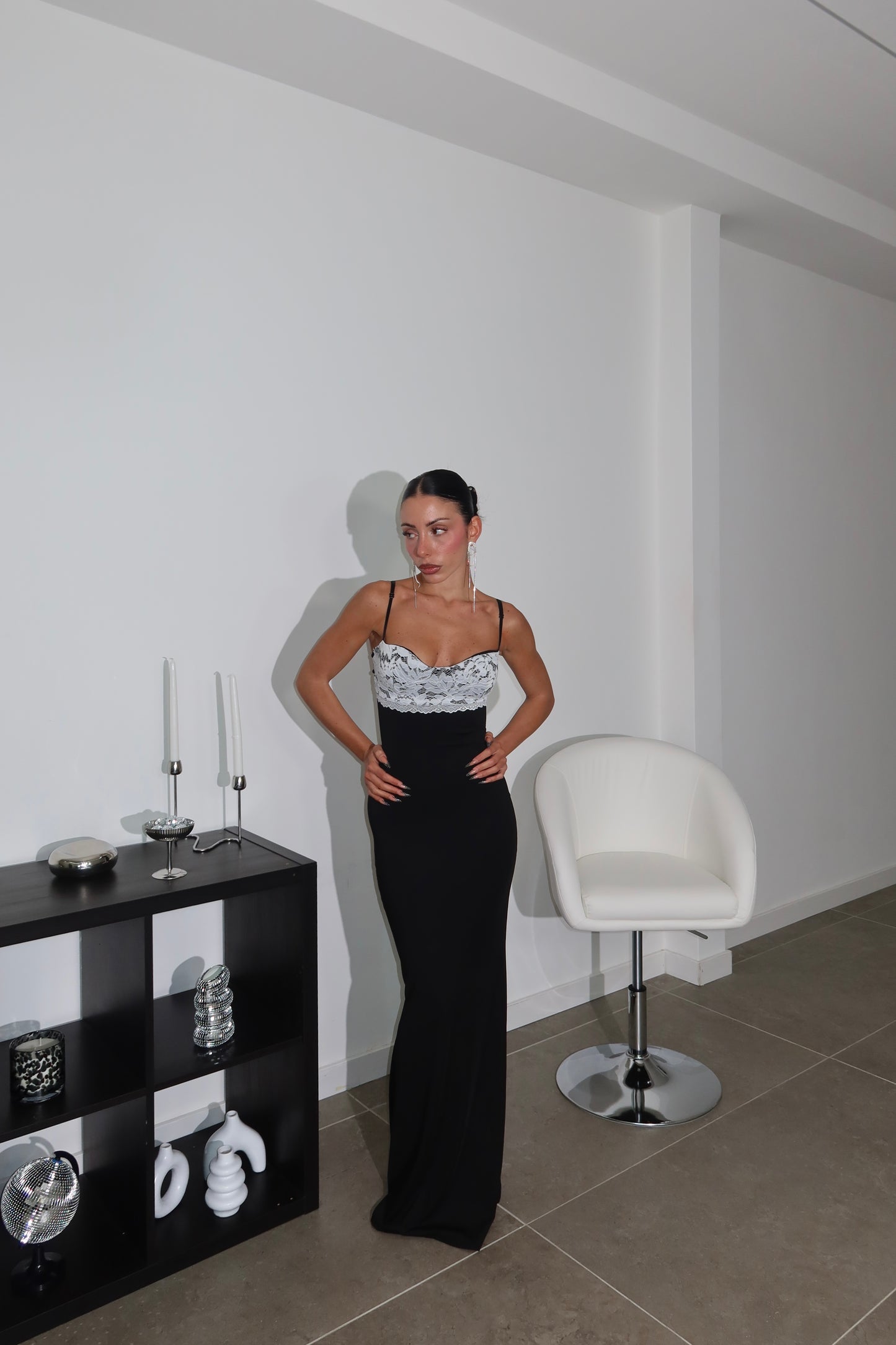 LongDress RICAMO nero