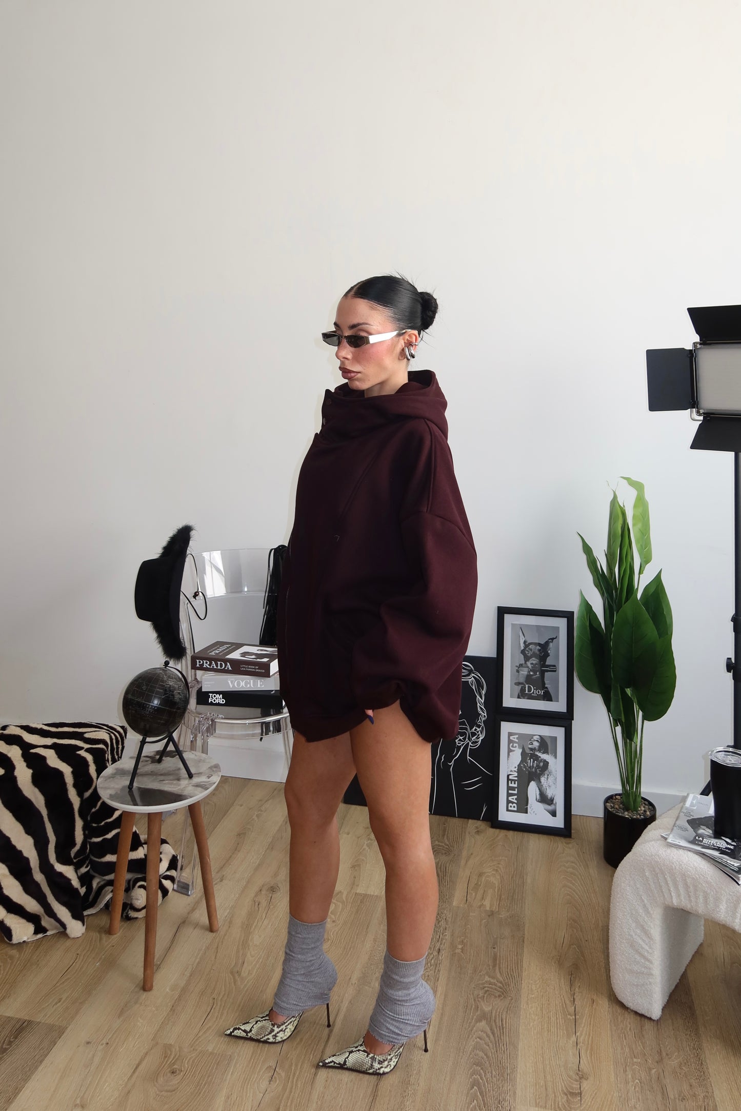 Maxi Felpa ZIP viola