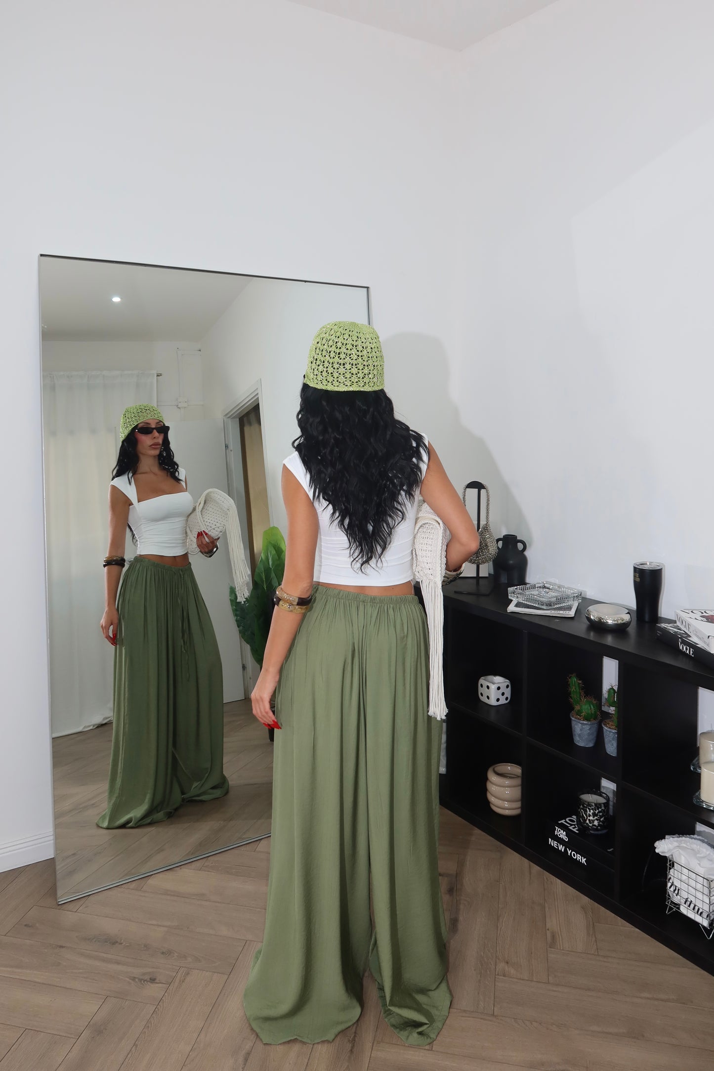 Pants FRESCO verde oliva