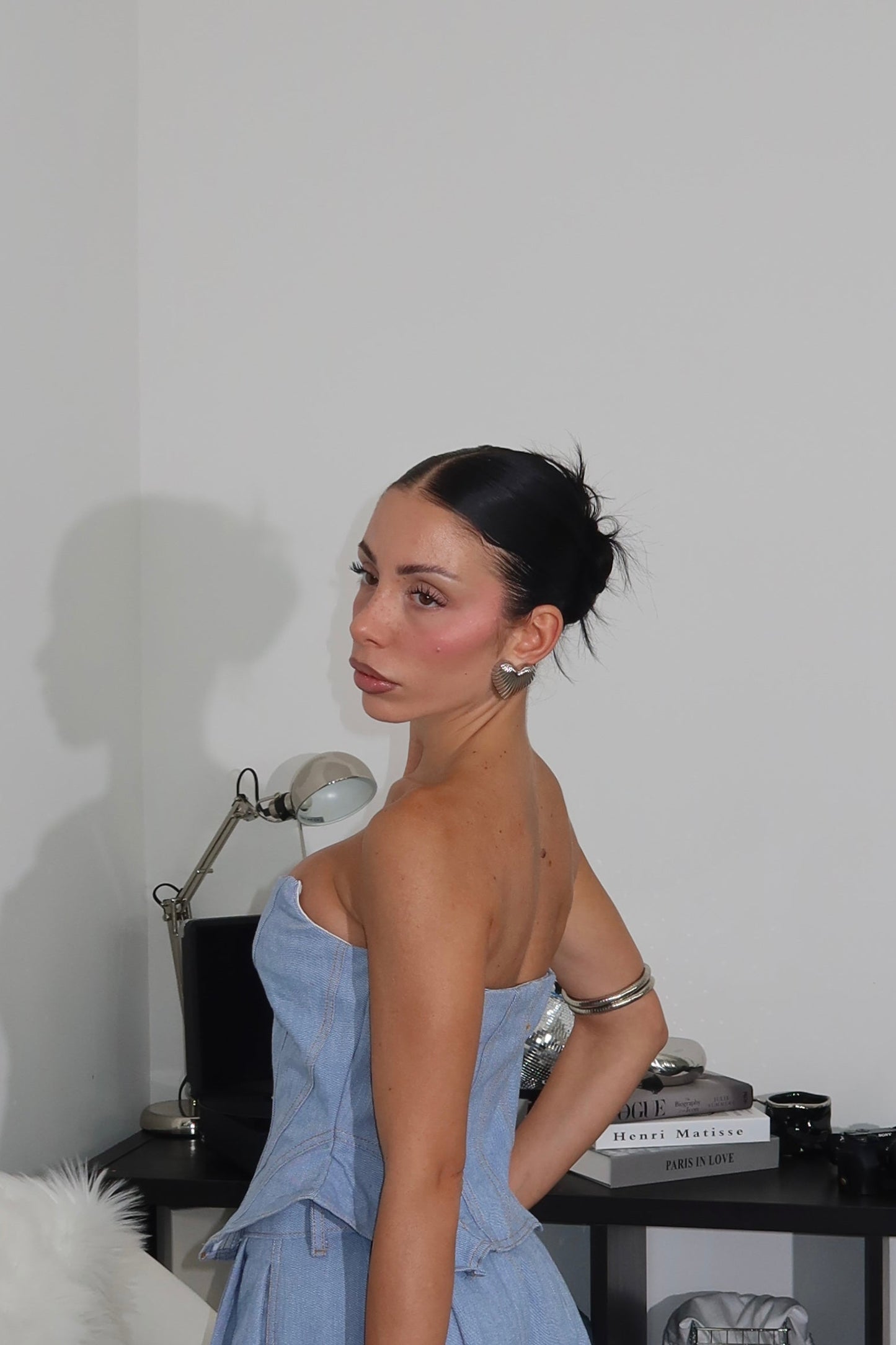 Top SELF LOVE light denim