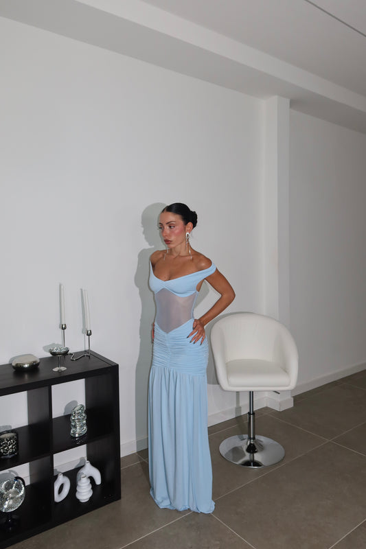 LongDress LEANDRA azzurro