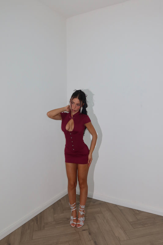 MiniDress BUSTINO wine
