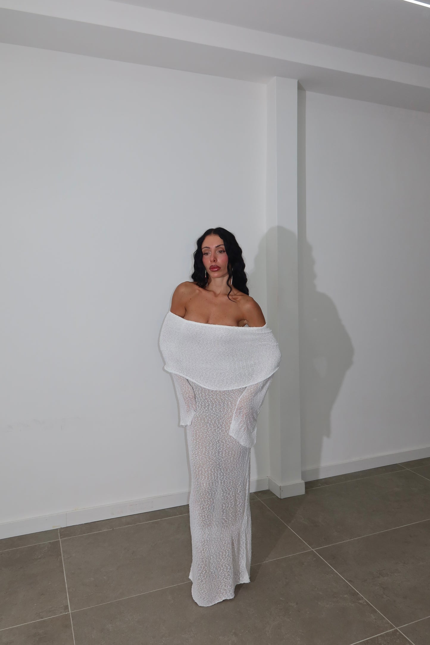 Longdress EUNICE bianco