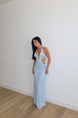LongDress KITTY celeste
