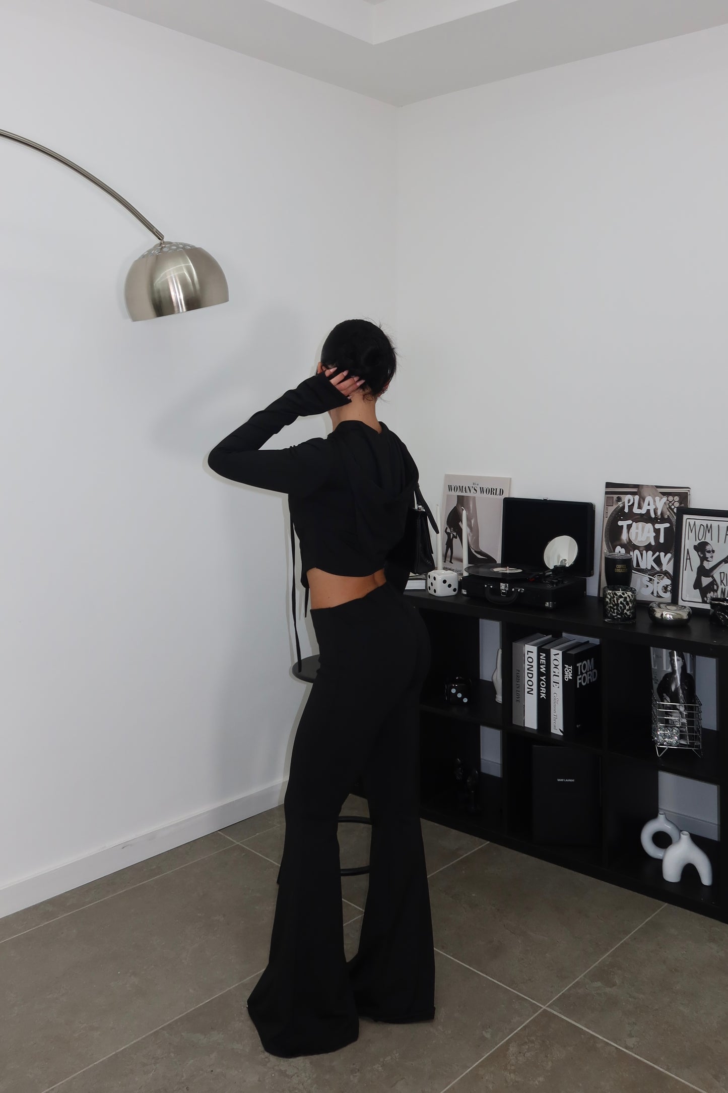 Cordset CON BUSTINO nero