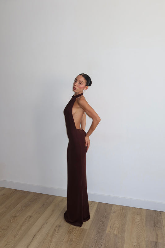 LongDress BERNICE choco