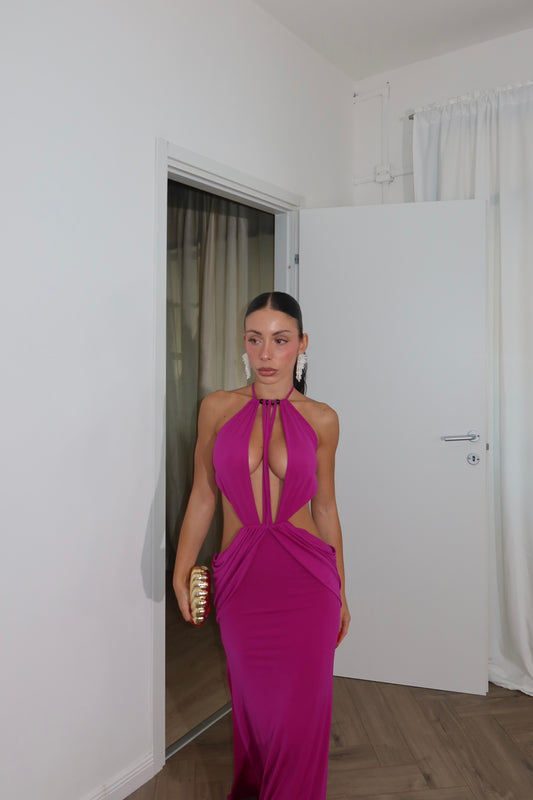 LongDress PUNTA CANA magenta