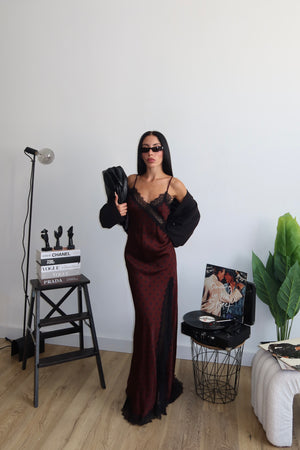 LongDress SENSUALITA' bordeaux