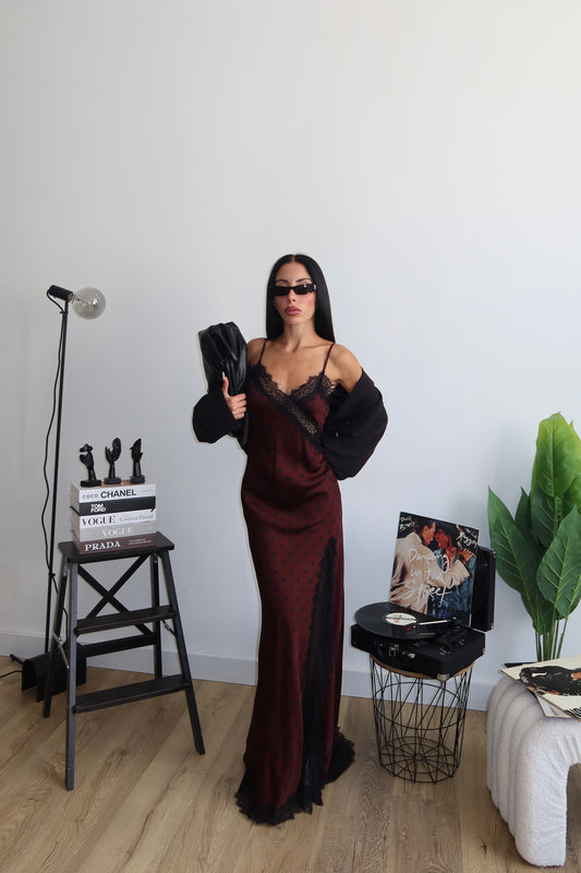 LongDress SENSUALITA' bordeaux