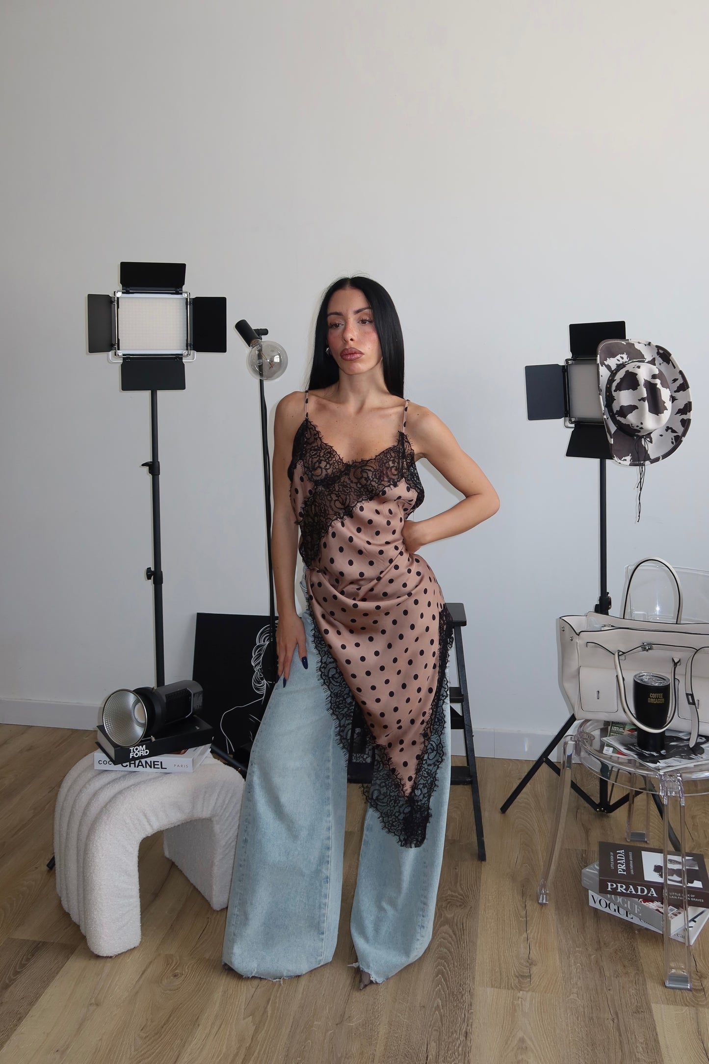 LongShirt POIS BY LUMINA beige