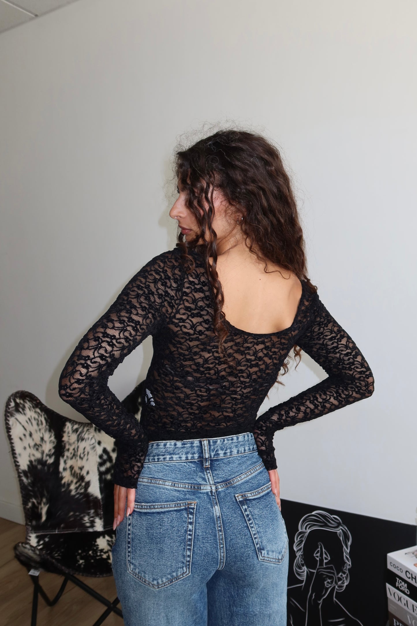Maglia LOVELY FLOWER nero