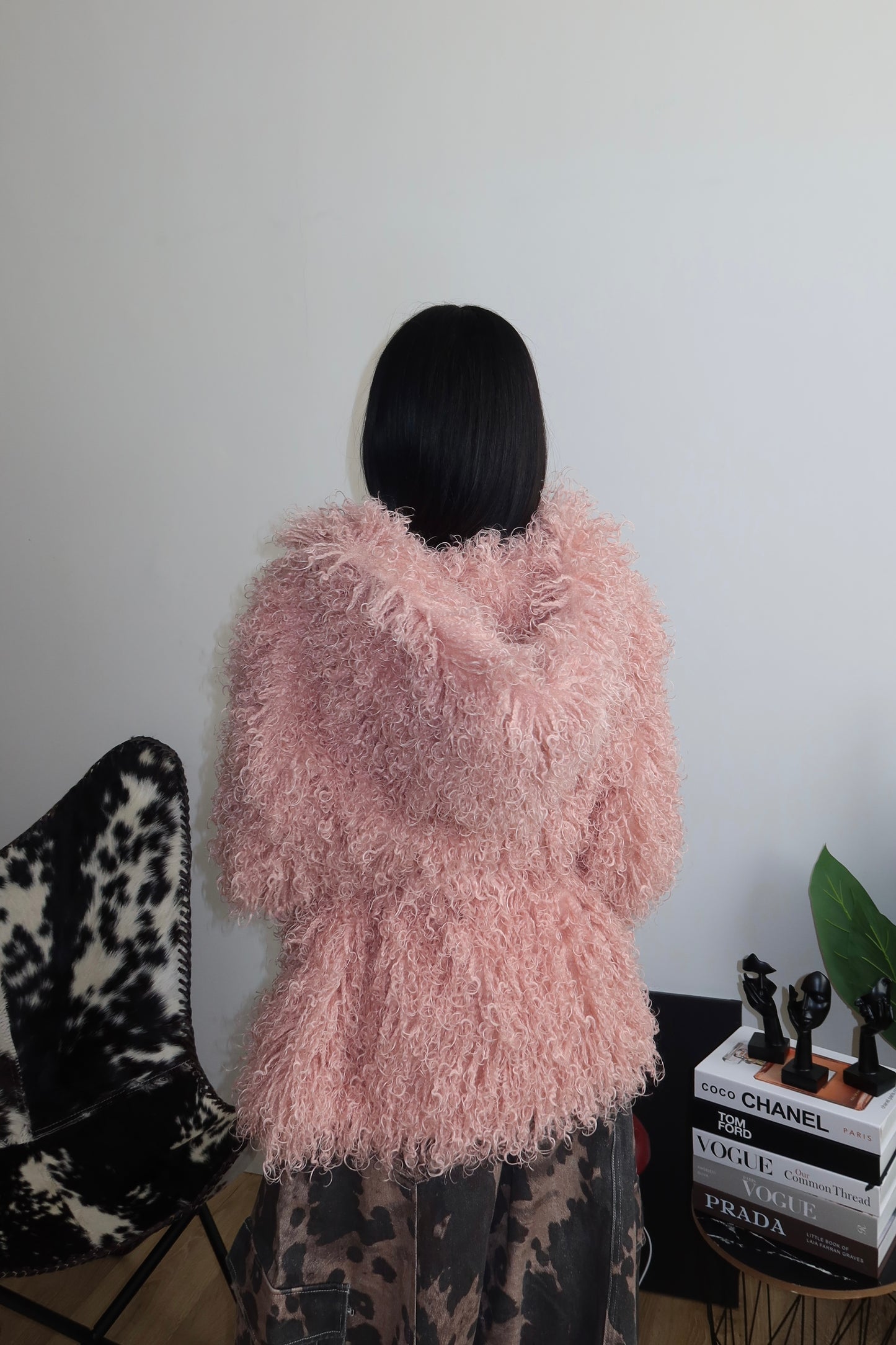 Ecofur CURLY rosa