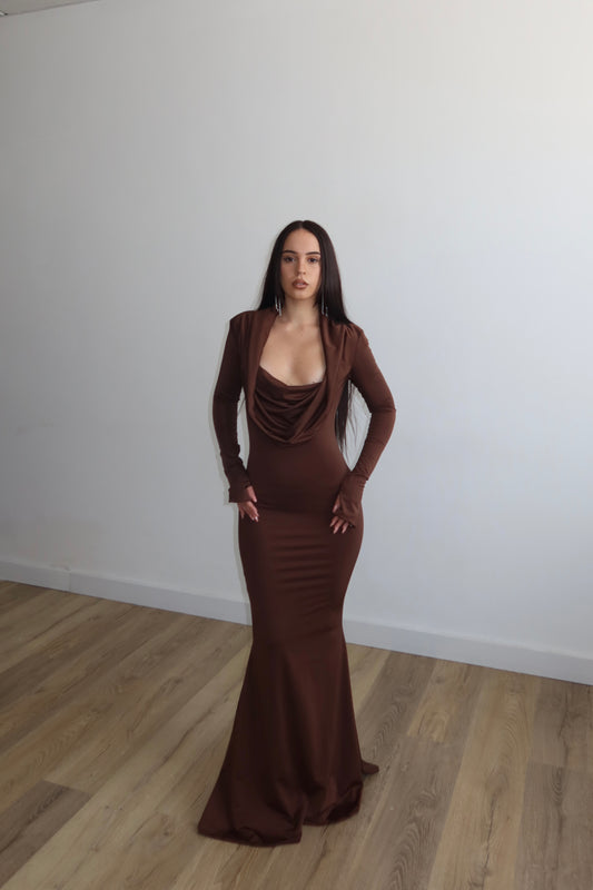 LongDress MILLE MODI choco