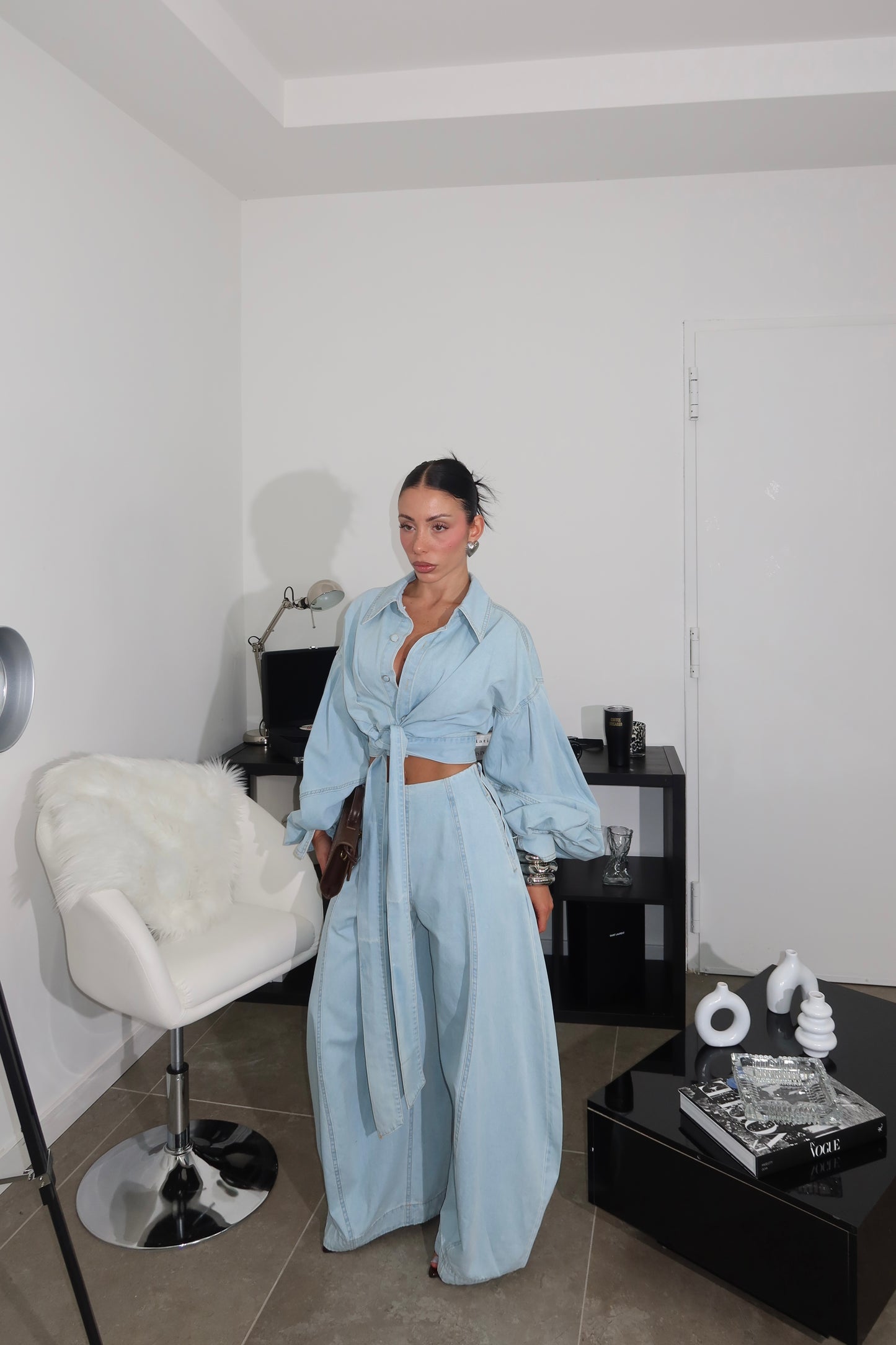 Cordset BAD GIRL light denim