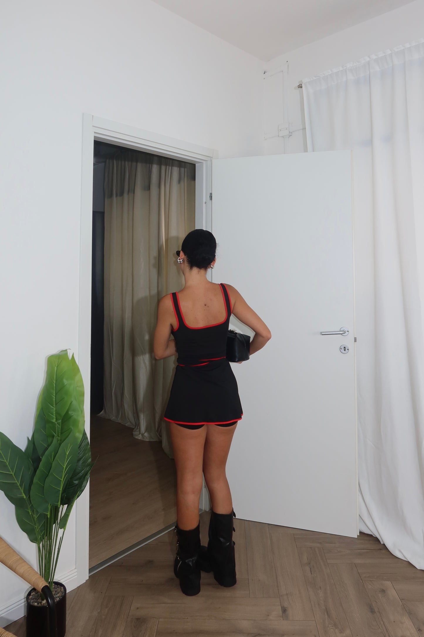 Minijump TENNIS nera/rosso