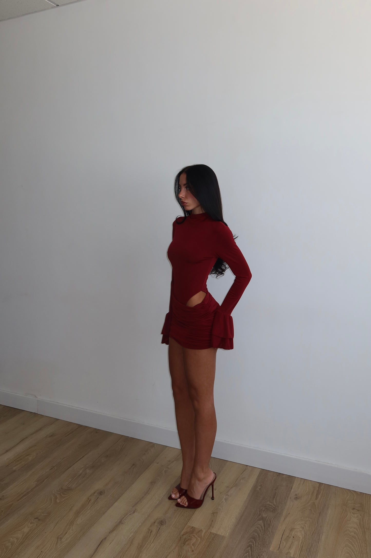 MiniDress IOLE bordeaux