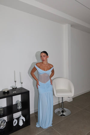 LongDress LEANDRA azzurro