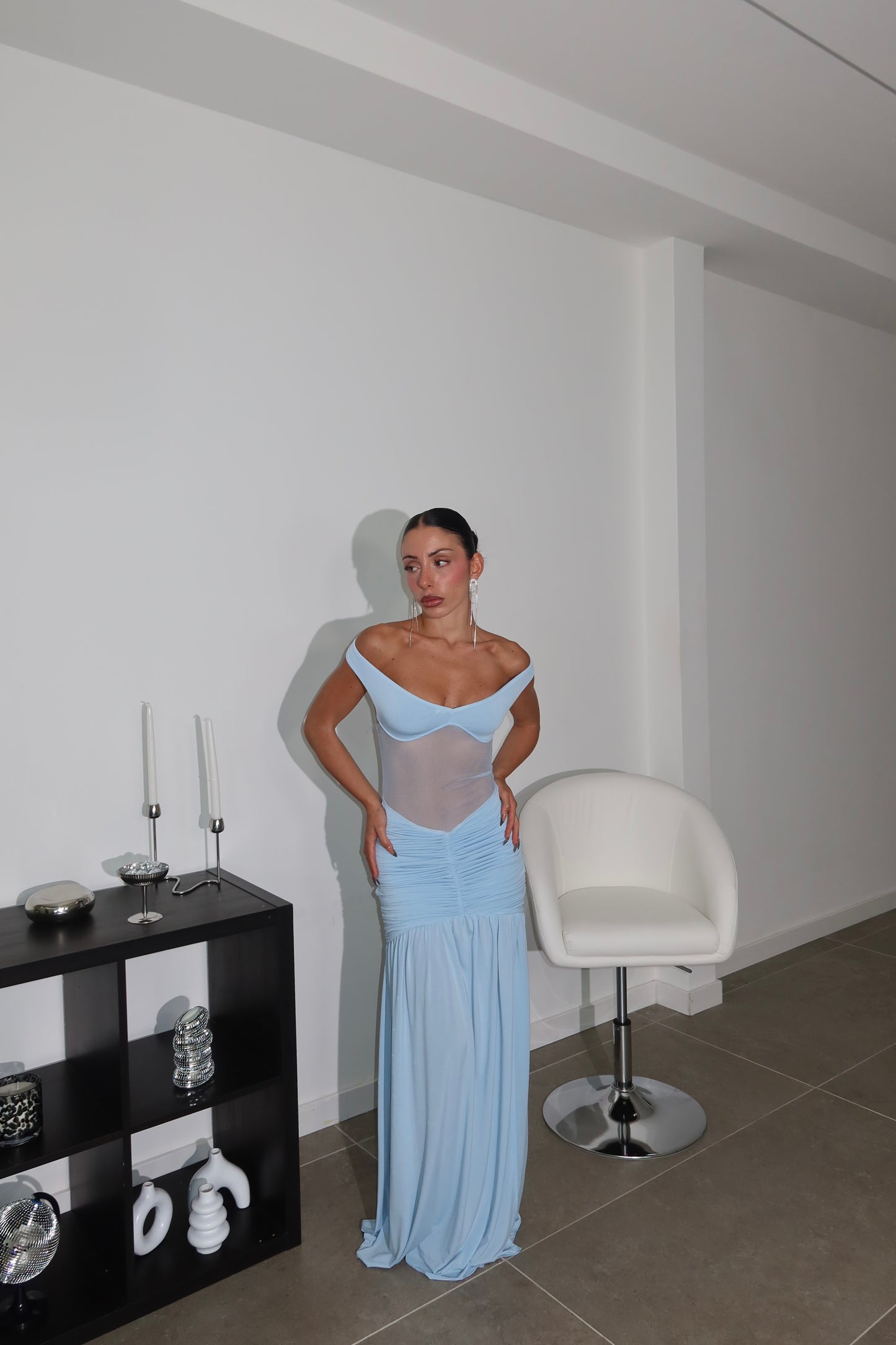 LongDress LEANDRA azzurro
