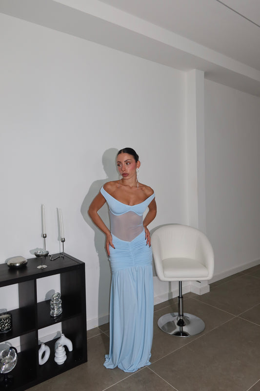 LongDress LEANDRA azzurro